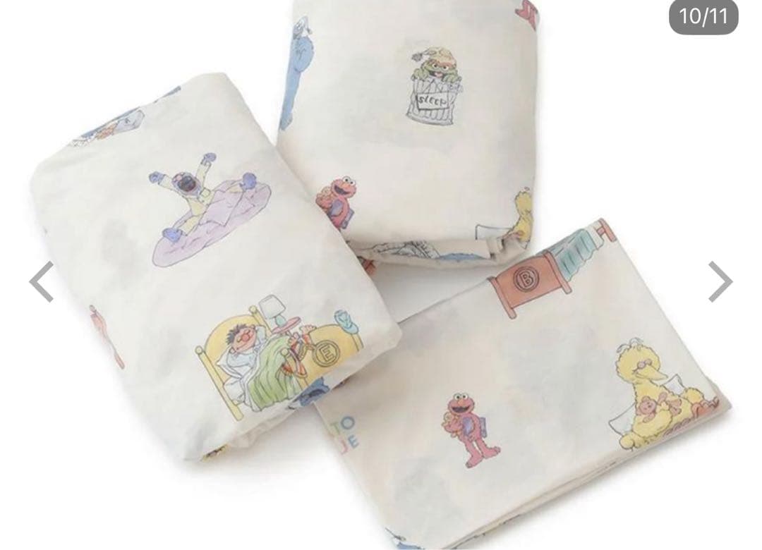 ジェラートピケ　セサミストリート シーツセット シングルサイズ