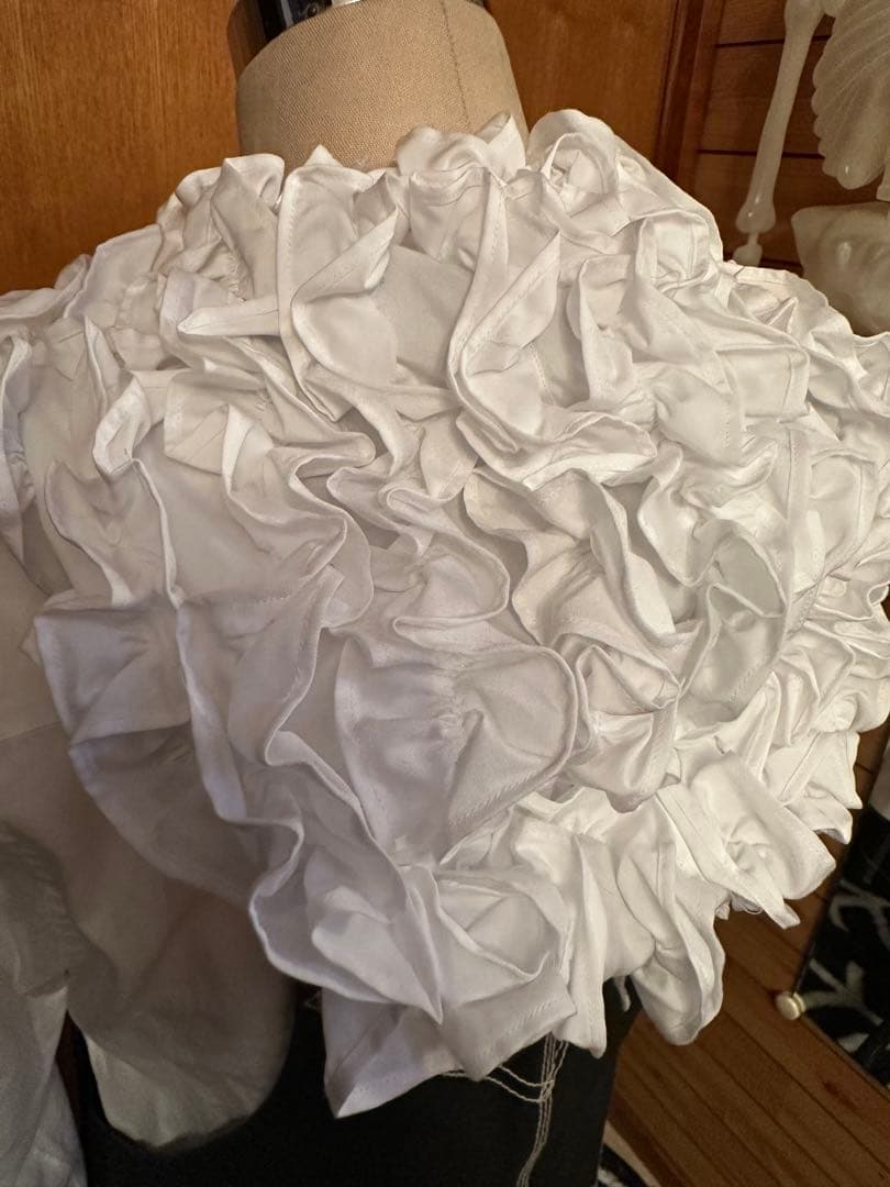 コムデギャルソン GIRL フリルフード シャツ ブラウス木村カエラ