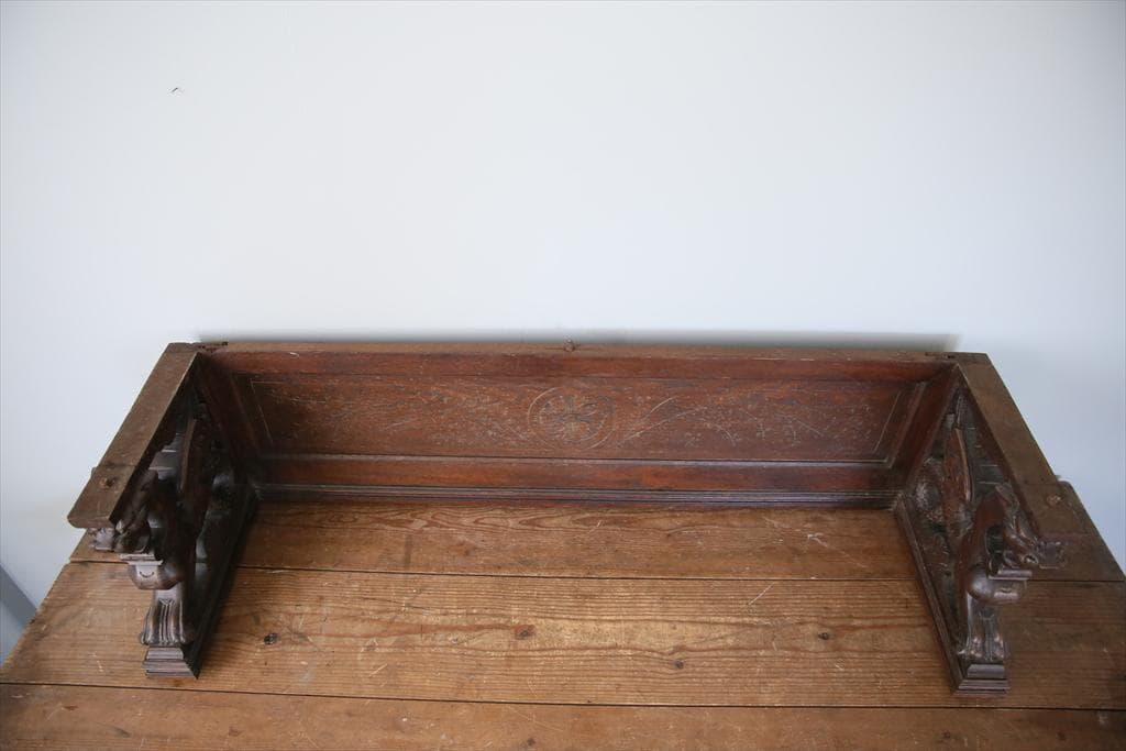 フランスアンティークルイ13世様式古木パーツ/木製壁飾り/オブジェ90-41-3