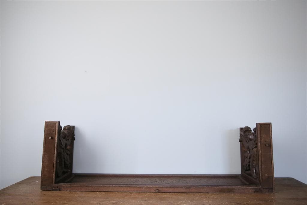 フランスアンティークルイ13世様式古木パーツ/木製壁飾り/オブジェ90-41-3