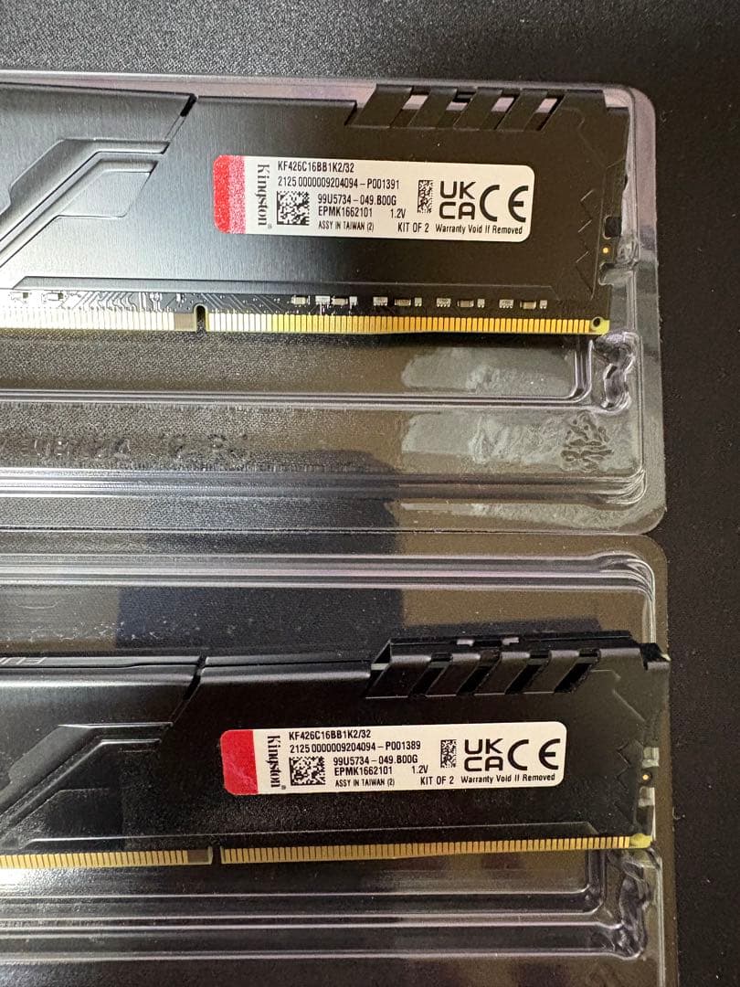 KINGSTON FURY BEAST DDR4 16GB×2枚メモリ