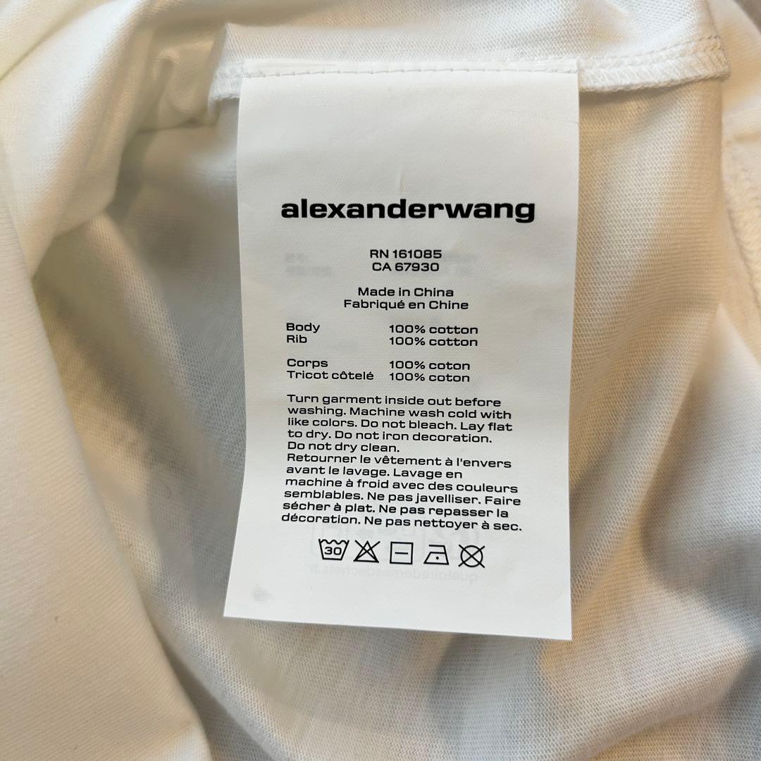 ■alexander wang.t パフロゴ コットン tシャツ Mサイズ■