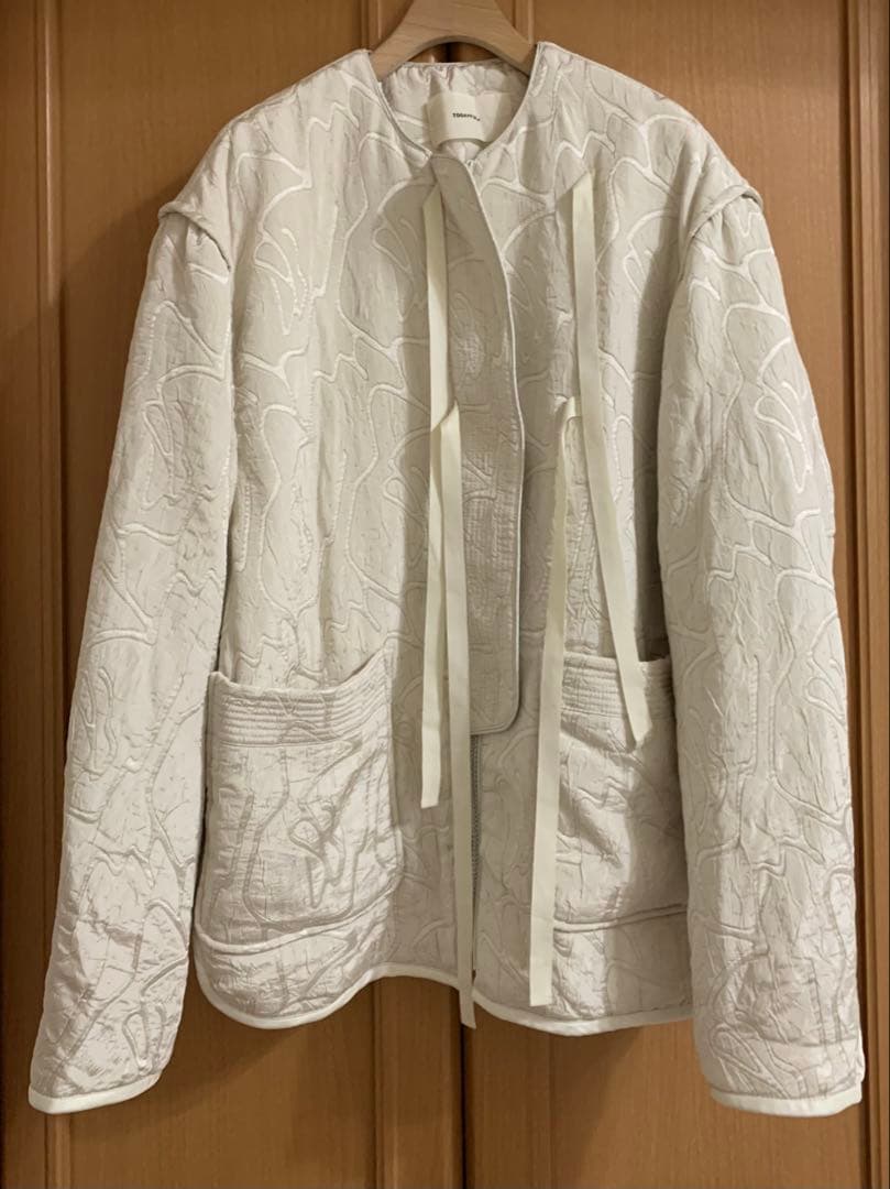 TODAYFUL トゥデイフル　ジャガードパイピングブルゾン　エクリュ36 美品