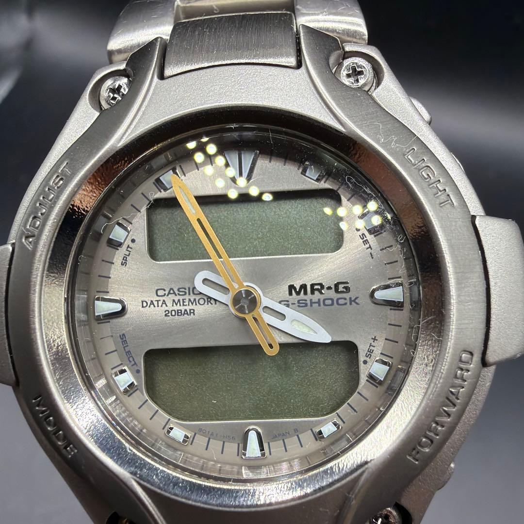 美品✨G-SHOCK MRG-130T 初代アナログ フルチタン 稼働品 電池切