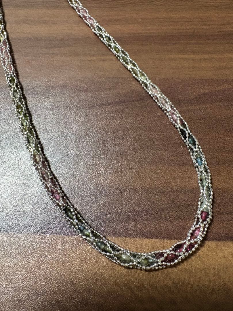 み 豪華 K18WG ネックレス 宝石 12.9g