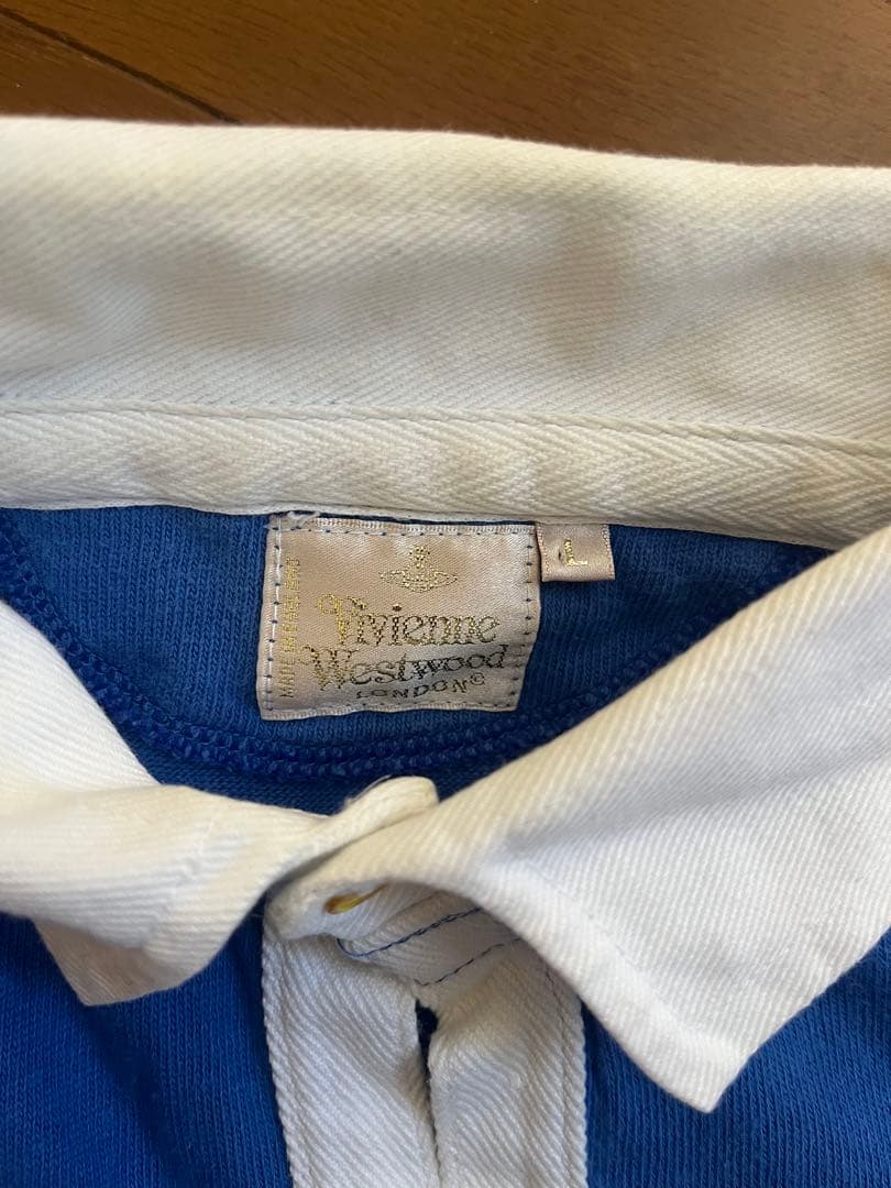あ*♡様 Vivienne Westwood ラガーシャツ 青オレンジ