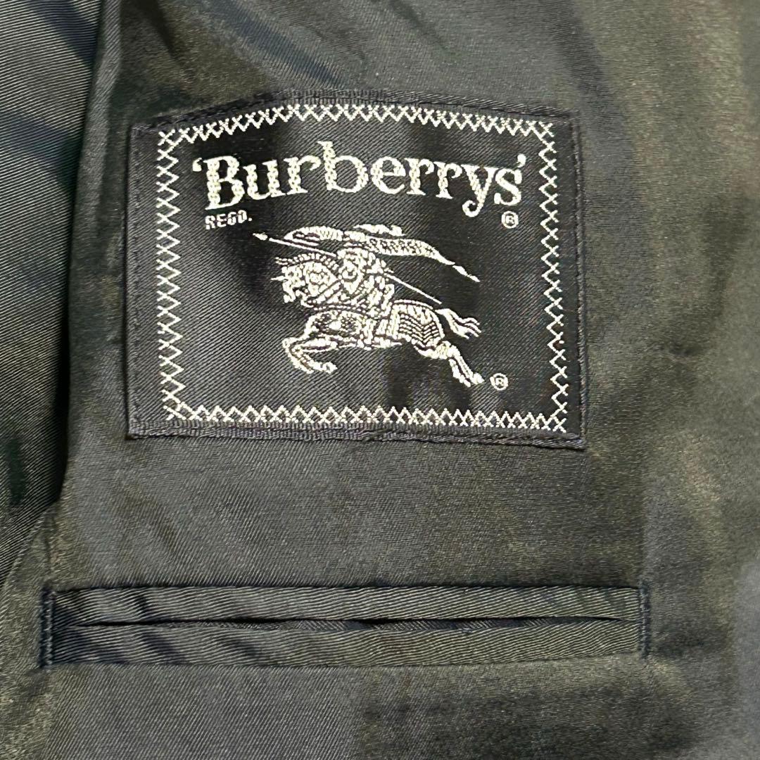 希少　バーバリーズ　テーラードジャケット　7 ネイビー系　金ボタン　ダブル