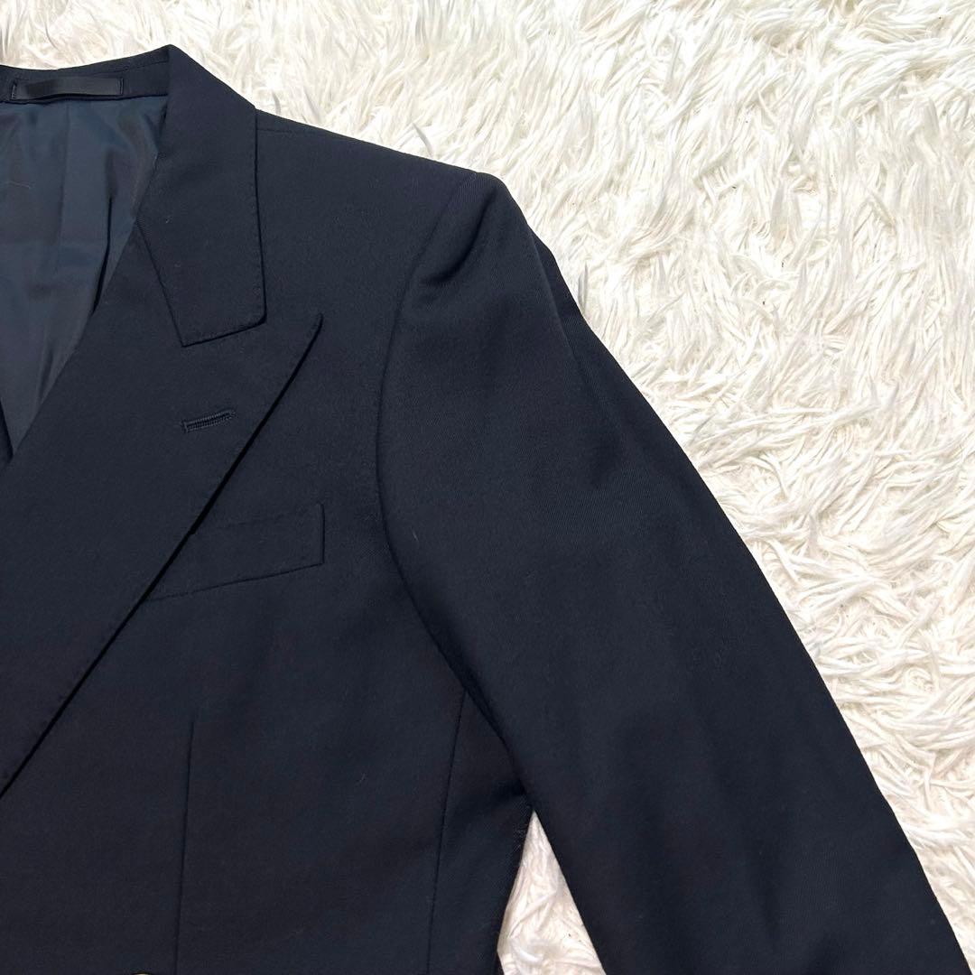 希少　バーバリーズ　テーラードジャケット　7 ネイビー系　金ボタン　ダブル