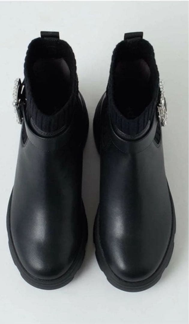 ＋Diana ビジュー付きブーツ　ブラック　　美品