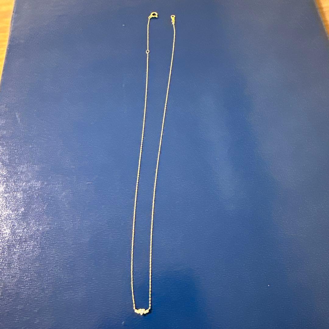 も*ふ様 アーカー AHKAH K18YG ハートシェイプ ダイヤ ネックレス