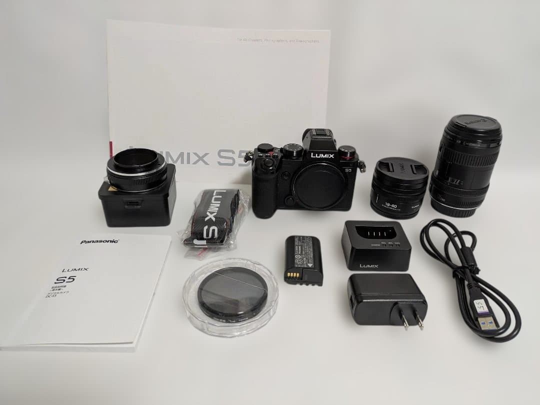 Panasonic LUMIX S5 ミラーレス一眼 本体と付属品