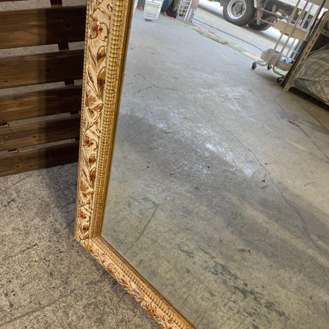 H392\" 金彩装飾 ゴールド ウォールミラー 壁掛け イタリア製