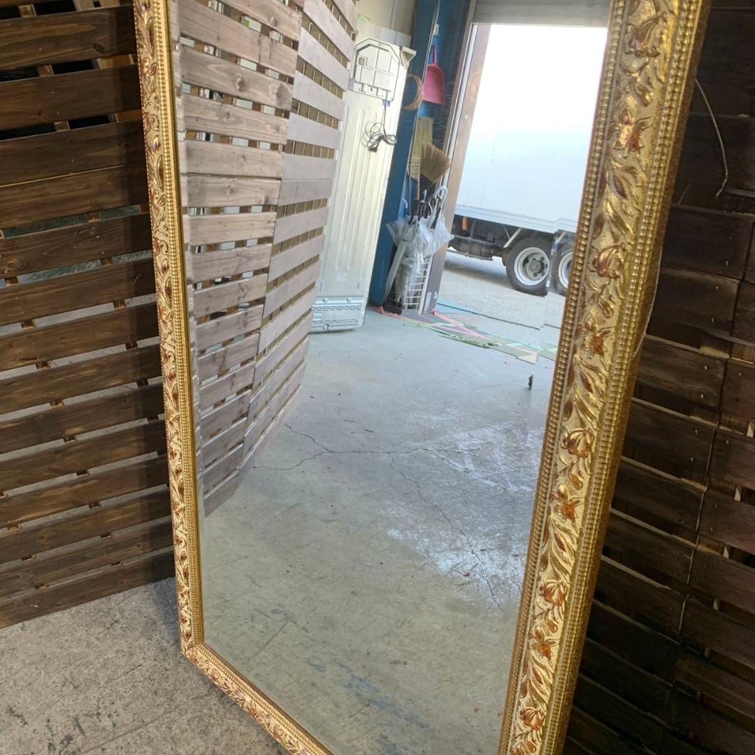 H392\" 金彩装飾 ゴールド ウォールミラー 壁掛け イタリア製