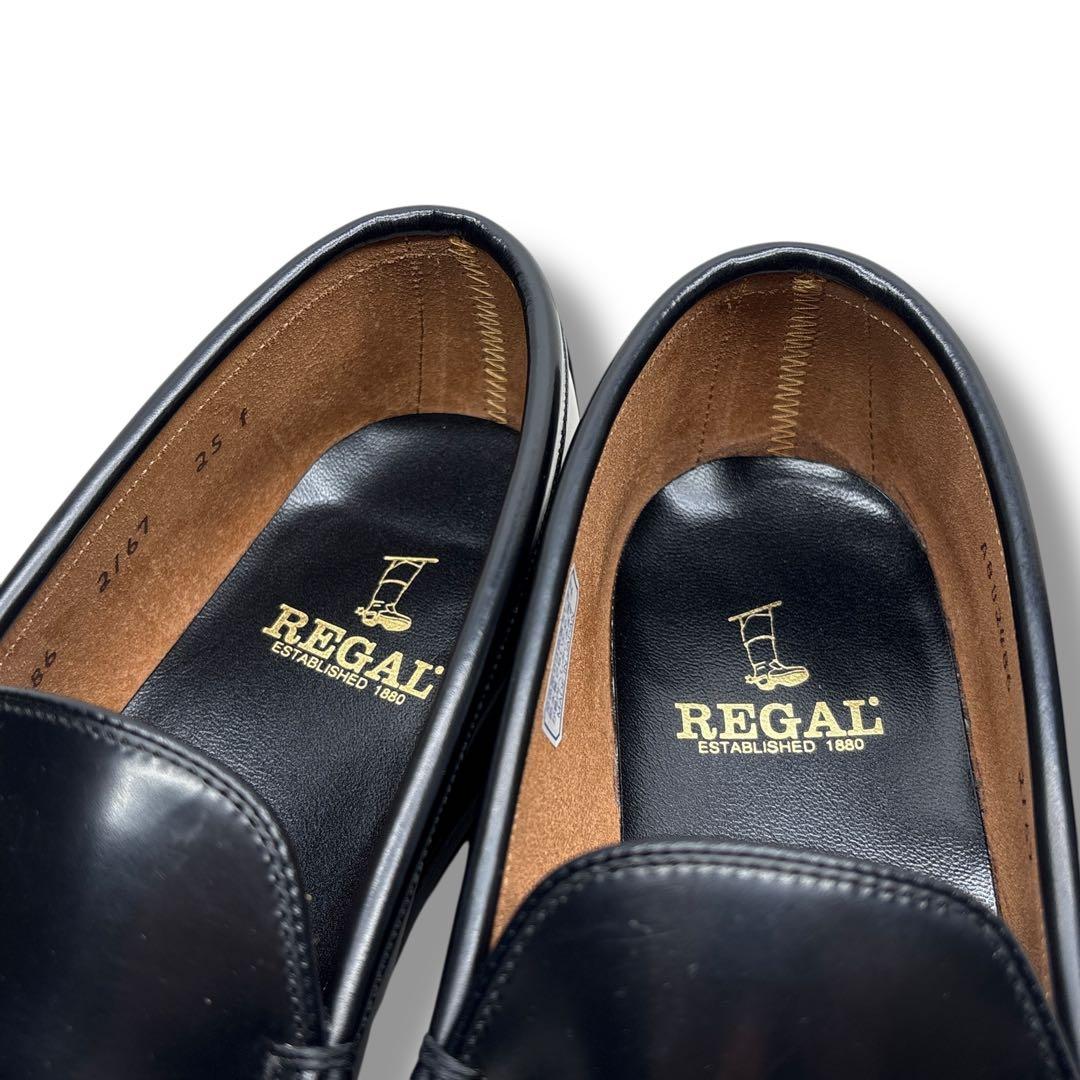 ほぼ未使用■REGAL【25.0】2167 コブラヴァンプ 本革 革靴 ブラック
