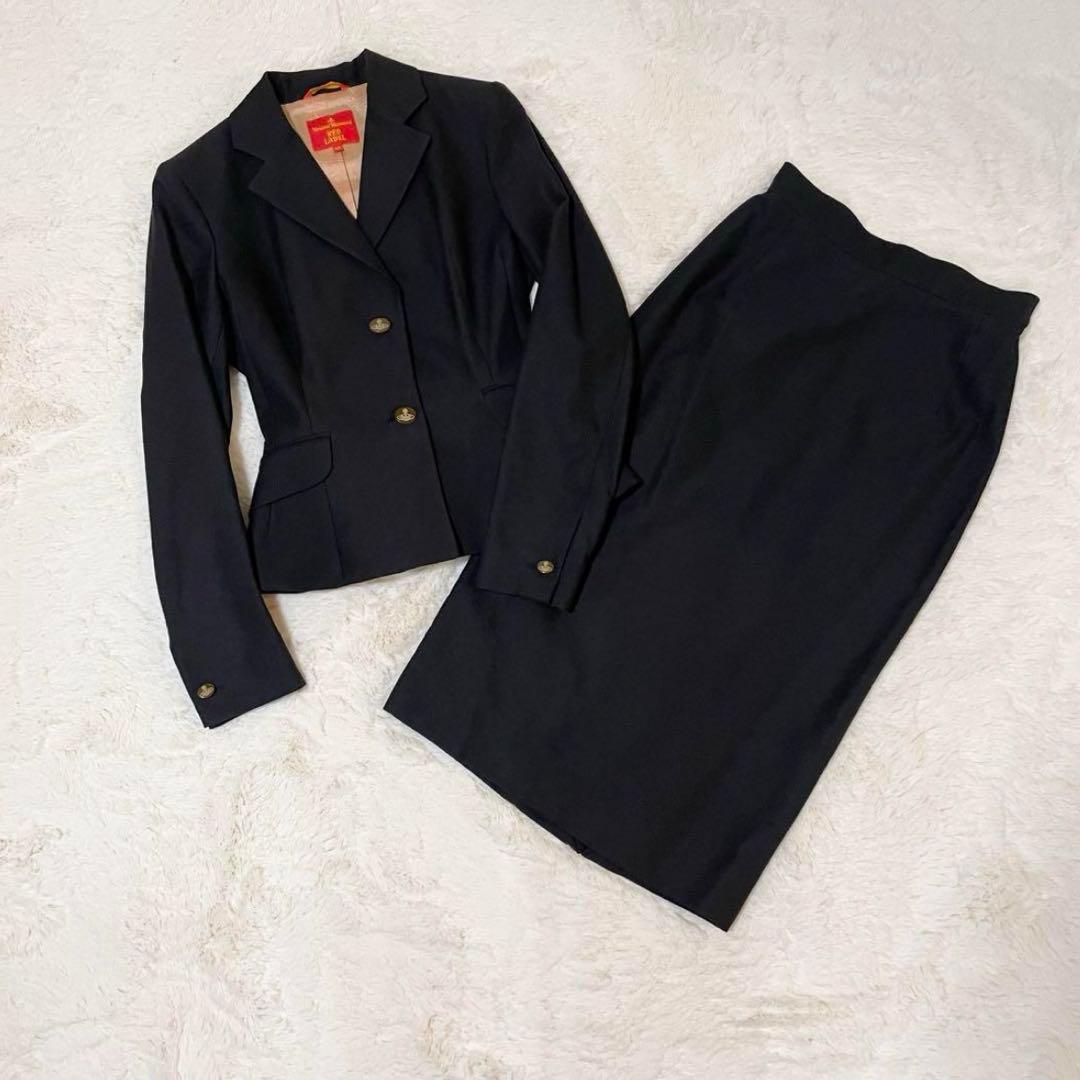 ヴィヴィアン・ウエストウッド　セットアップサイズ40　サイズスーツ　美ライン　黒