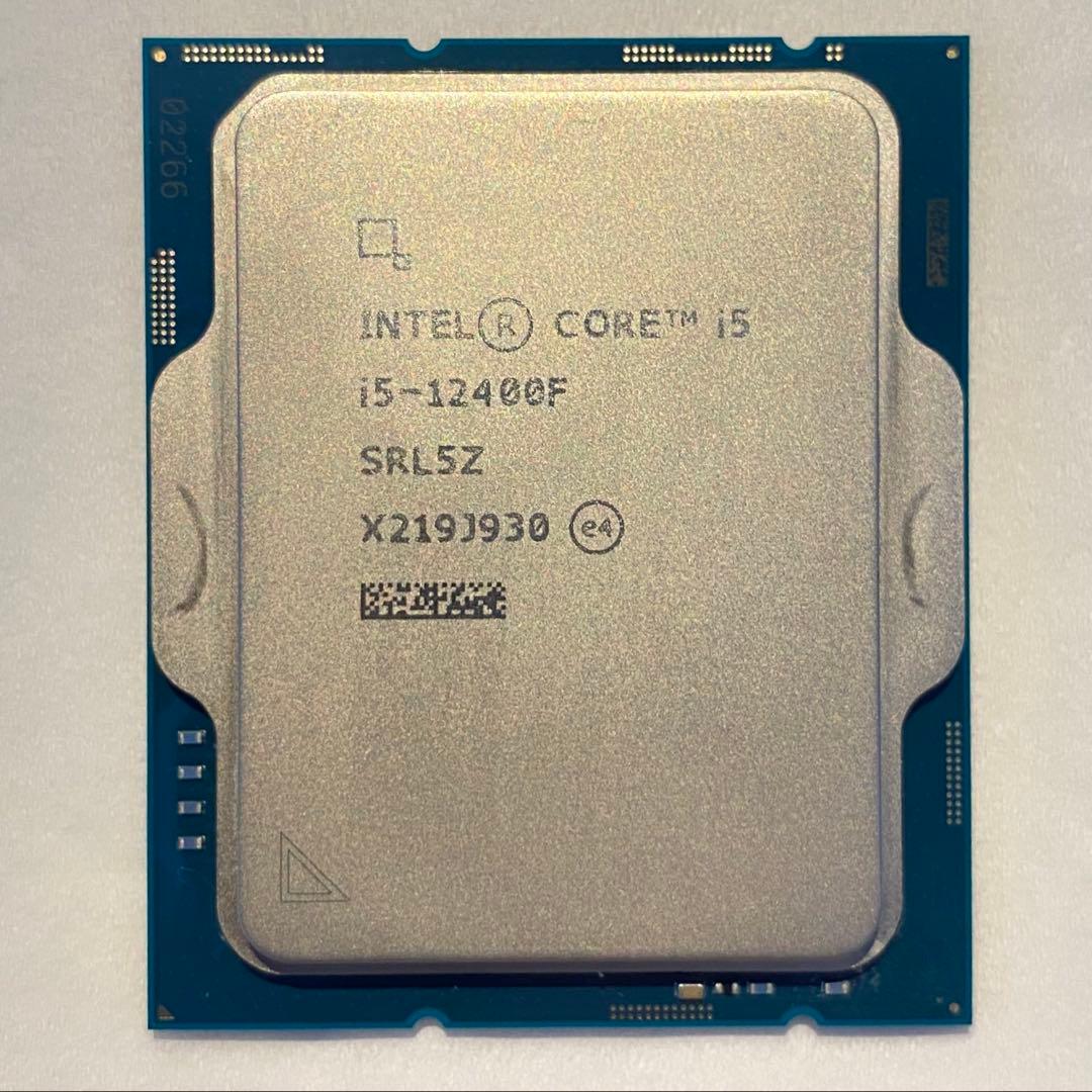 Intel Core i5-12400F 動作確認済み CPU