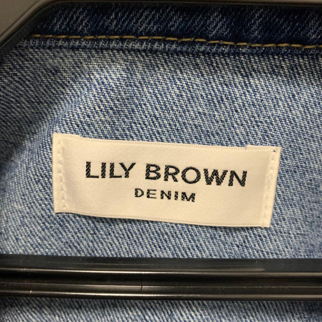 LILY BROWN ハーフスリーブデニムジャケットデニムワイドパンツ