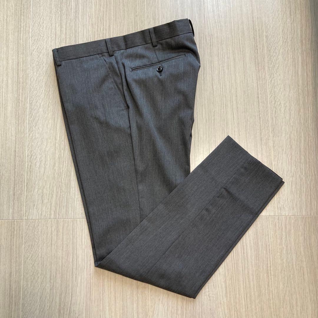 JOHN LAWRENCE SULLIVAN ウールスラックス グレー