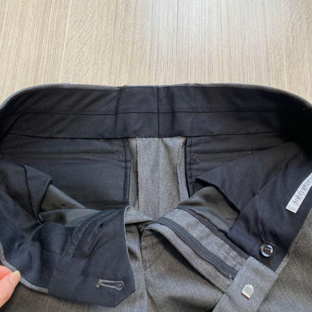 JOHN LAWRENCE SULLIVAN ウールスラックス グレー