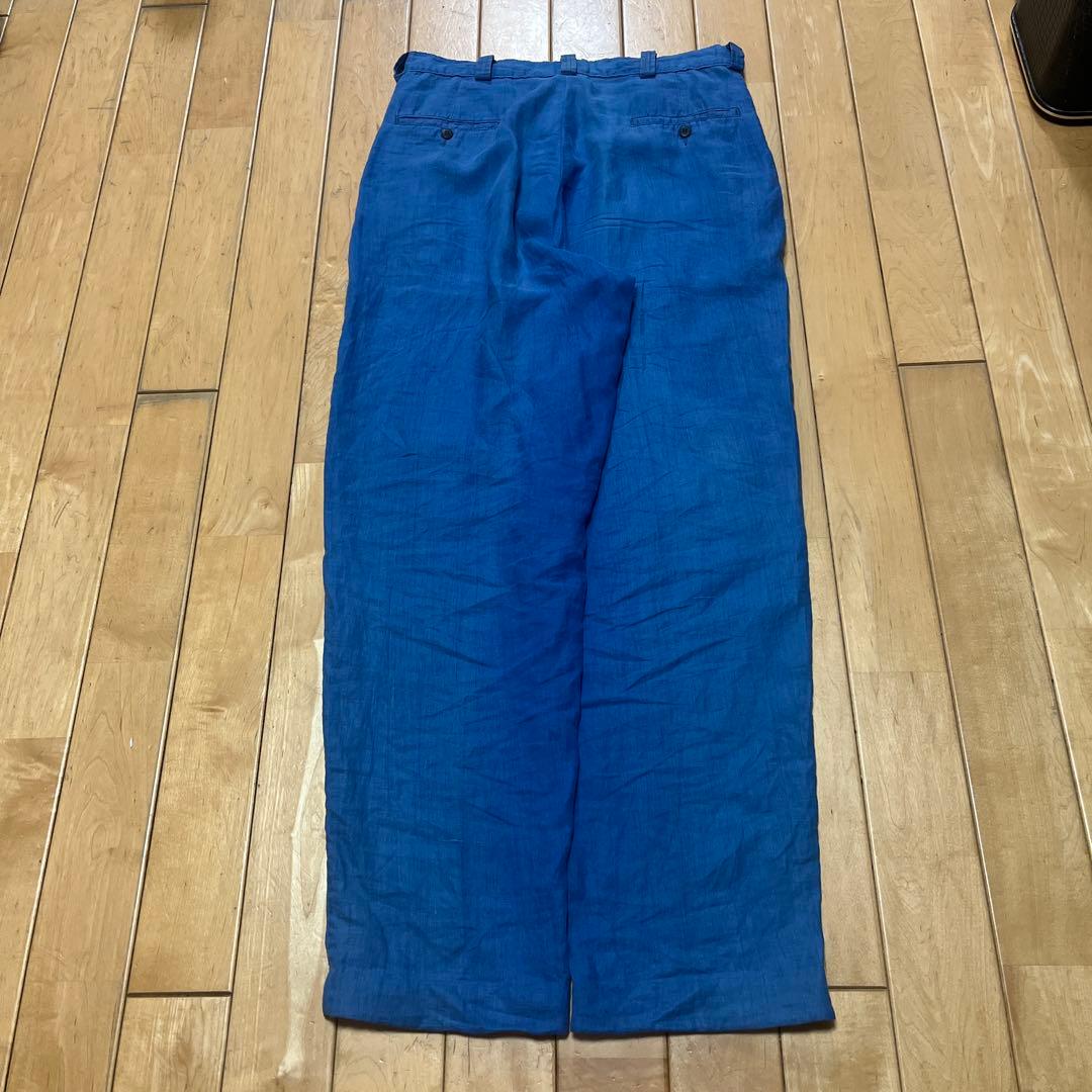 USA製 80s 90s Ralph Lauren ワイド リネン スラックス
