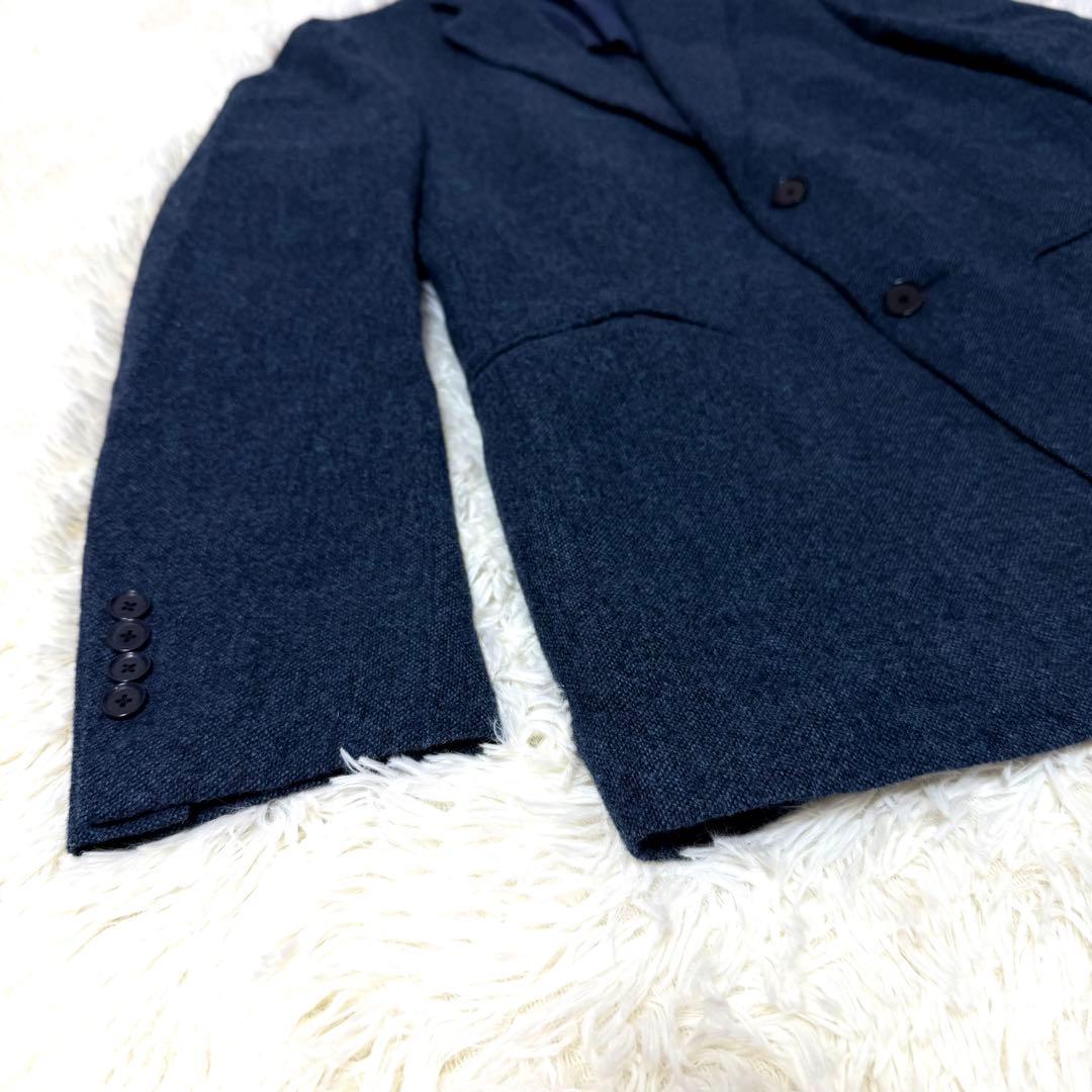 トゥモローランド MOON ウールツイード ジャケット ネイビー 48