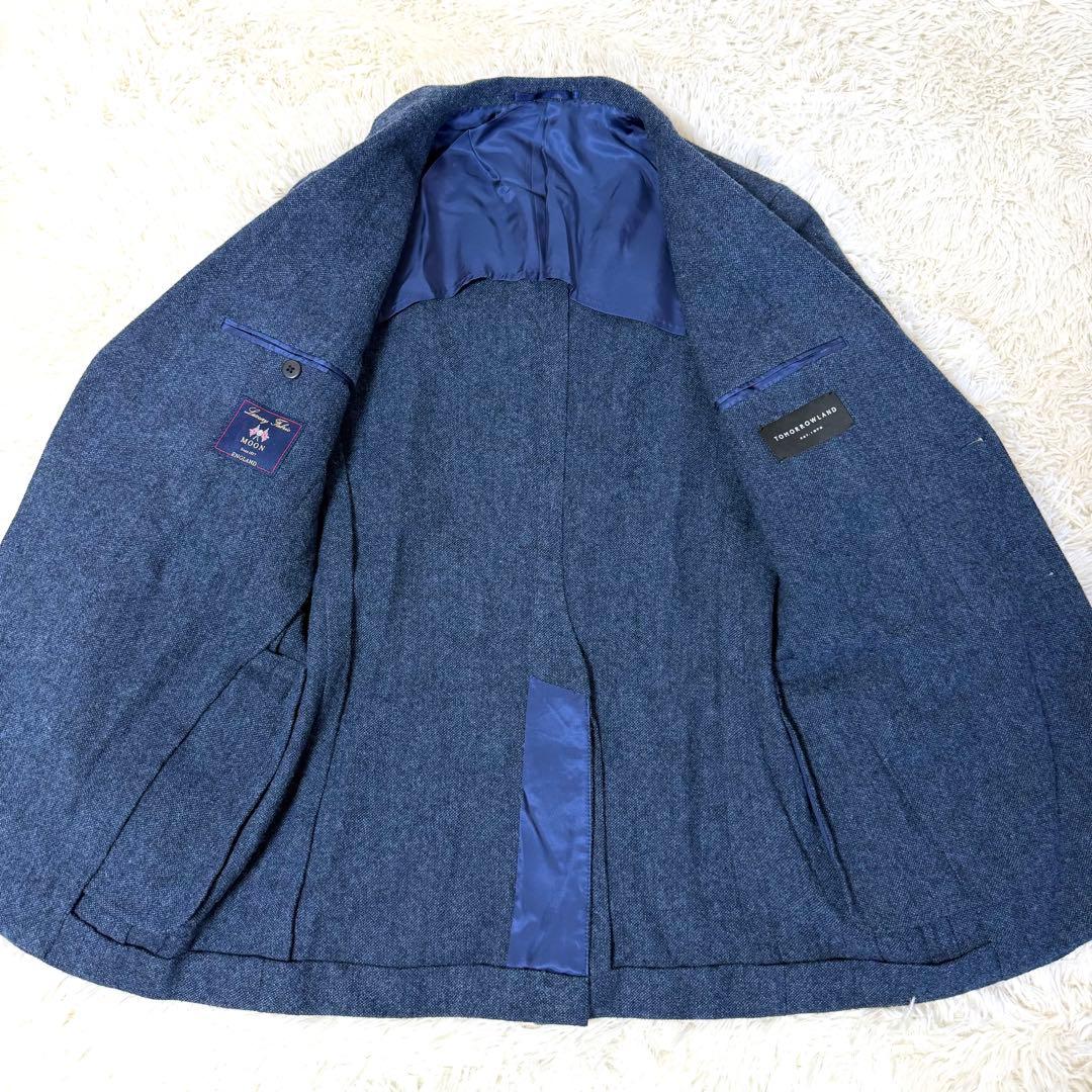 トゥモローランド MOON ウールツイード ジャケット ネイビー 48