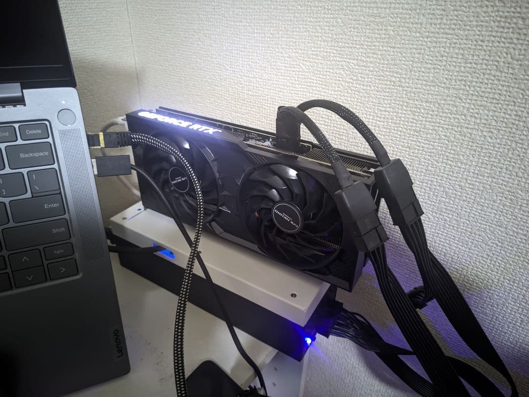 ​玄人志向RTX4070 SUPER+eGPUドック(Oculink) セット