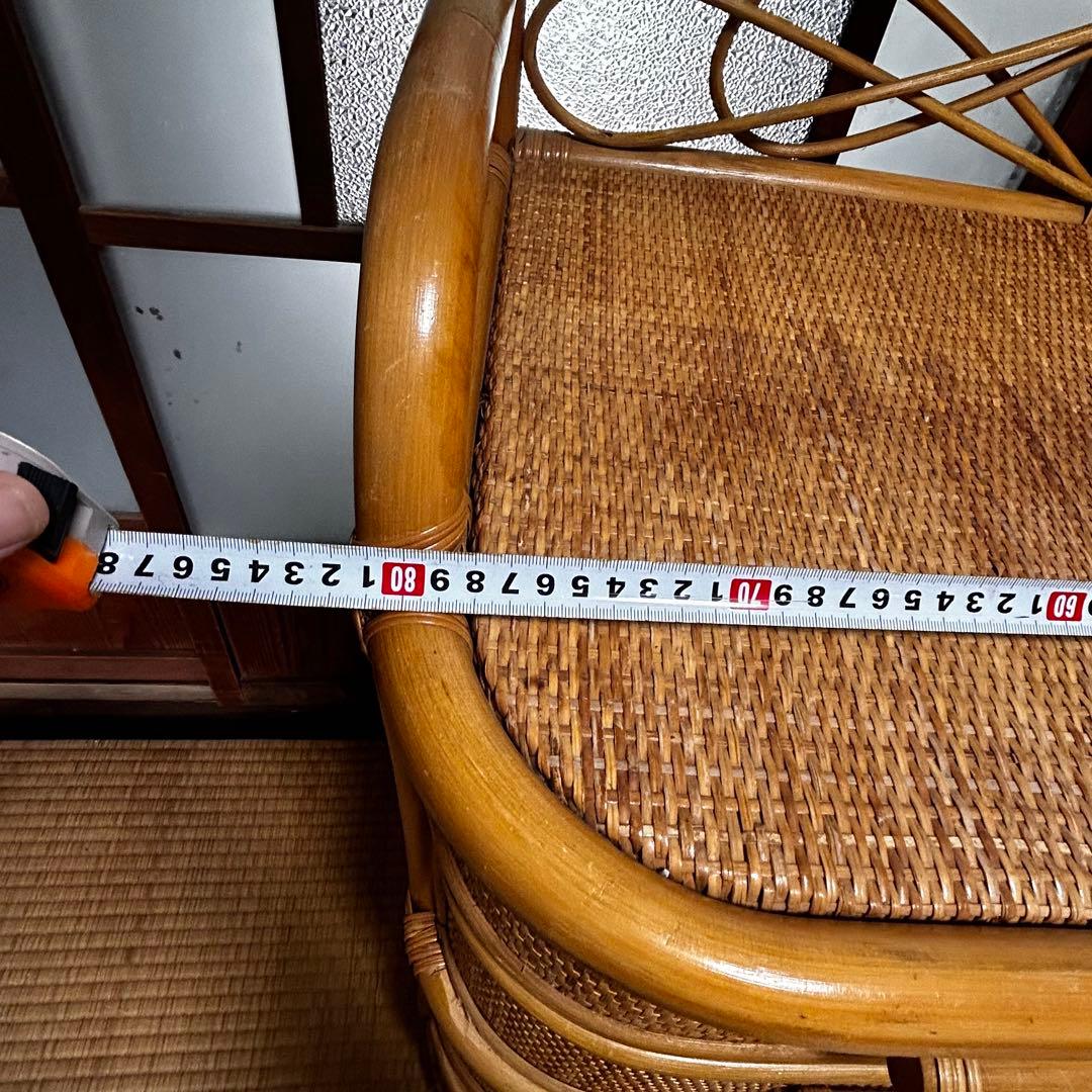 ラタン籐チェスト 家具 4段 タンス　レトロ アンティーク