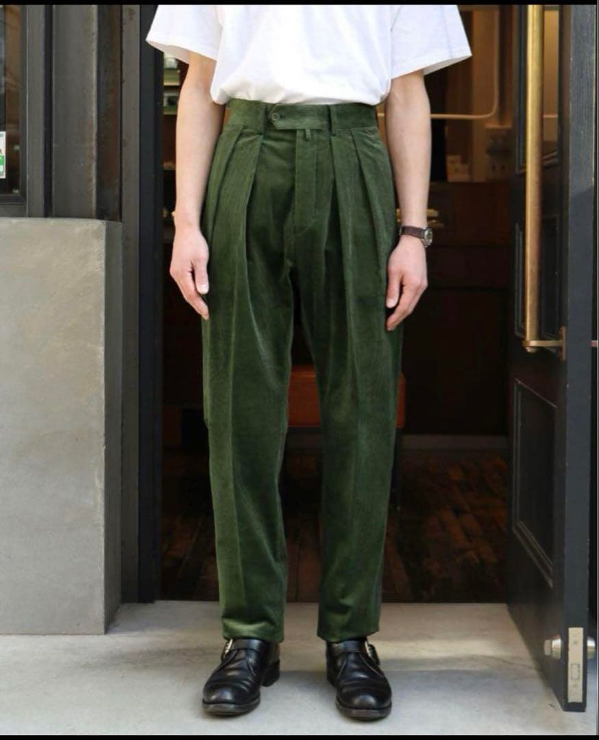 NEAT CORDUROY STANDARD グリーン　パンツ　ニート　44