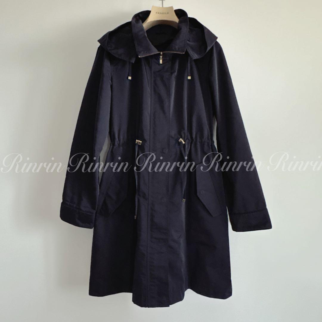 ANAYI ブライトツイルライナー付モッズコート 36