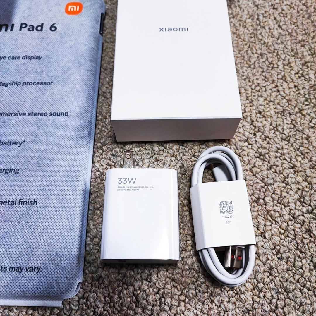 超美品 Xiaomi Pad 6 6GB 128GB ミストブルー ＋ カバー付