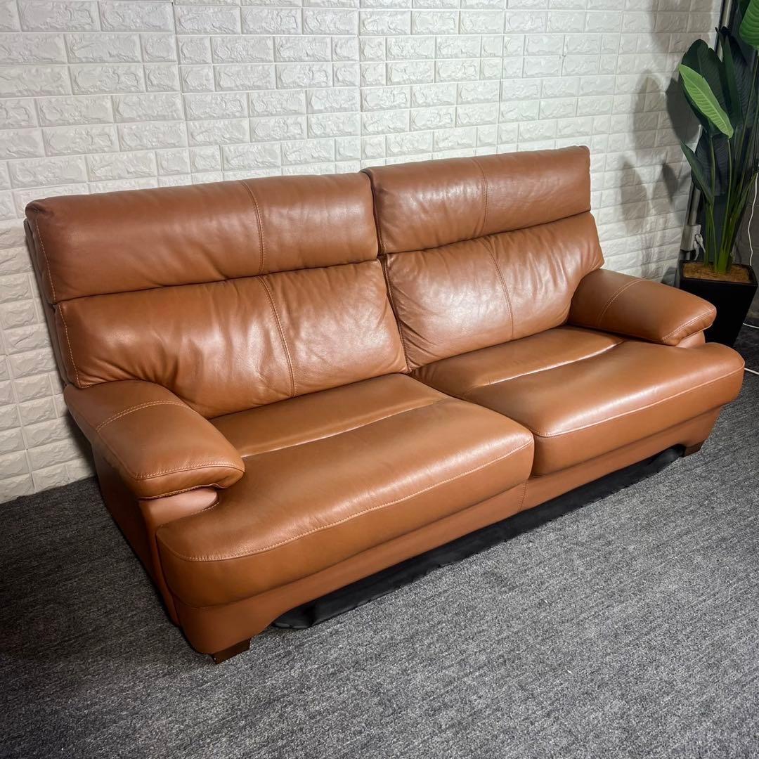 レザーソファ ３人掛け ハイバック ソファ 革張り 家具 インテリア G025