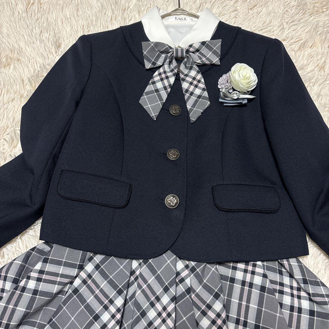 【美品】エルアンノワール フォーマルスーツ　セットアップ　5点　卒服女の子150