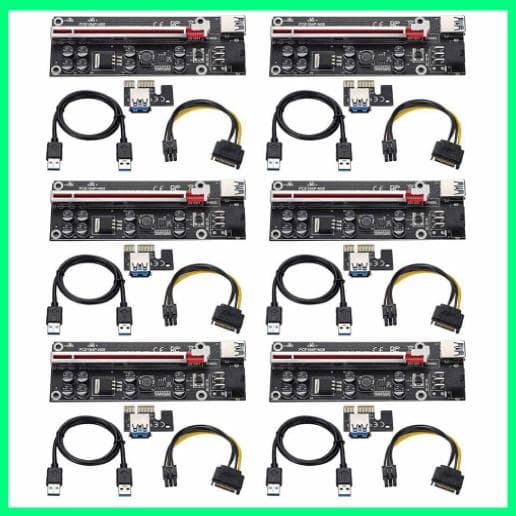 VER009S Plus PCI-E PCI Express 1X~16X 6個