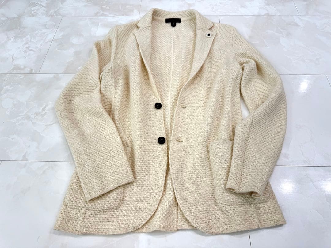 最終価格！LARDINI◻️アルパカ混ウールジャケット◻️ブートニエール付◻️極美品！