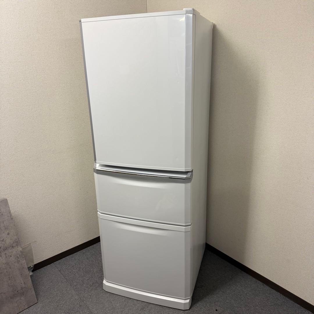 三菱ノンフロン冷凍冷蔵庫　MR-C34C-W 形2017年製