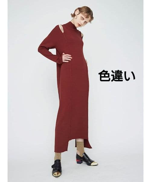 まあ❨新品❩ UN3D. SHOULDER OPEN KNIT OP