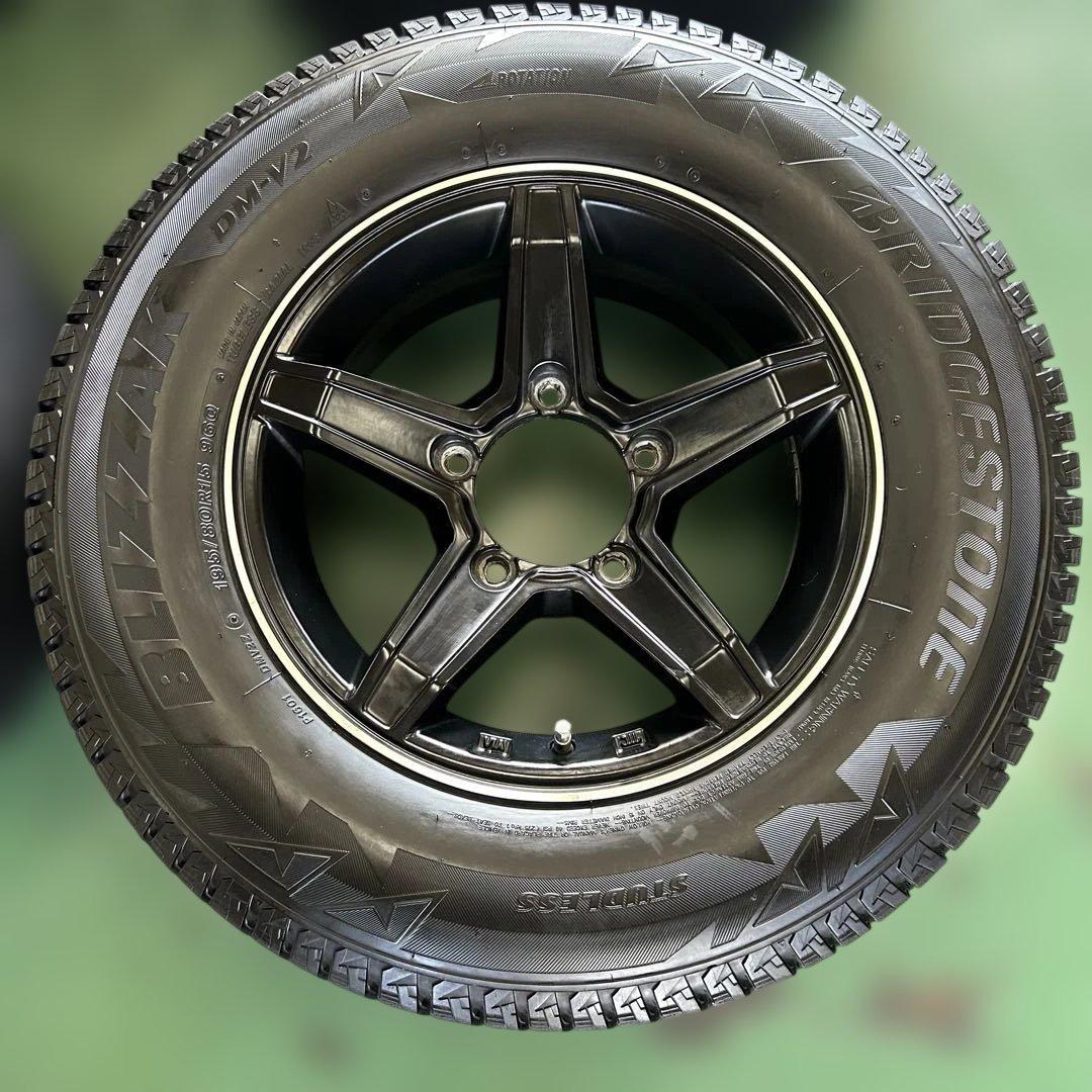 中古スタッドレス195/80R15ブリヂストン　ジムニーシエラ、ノマド専用　4本