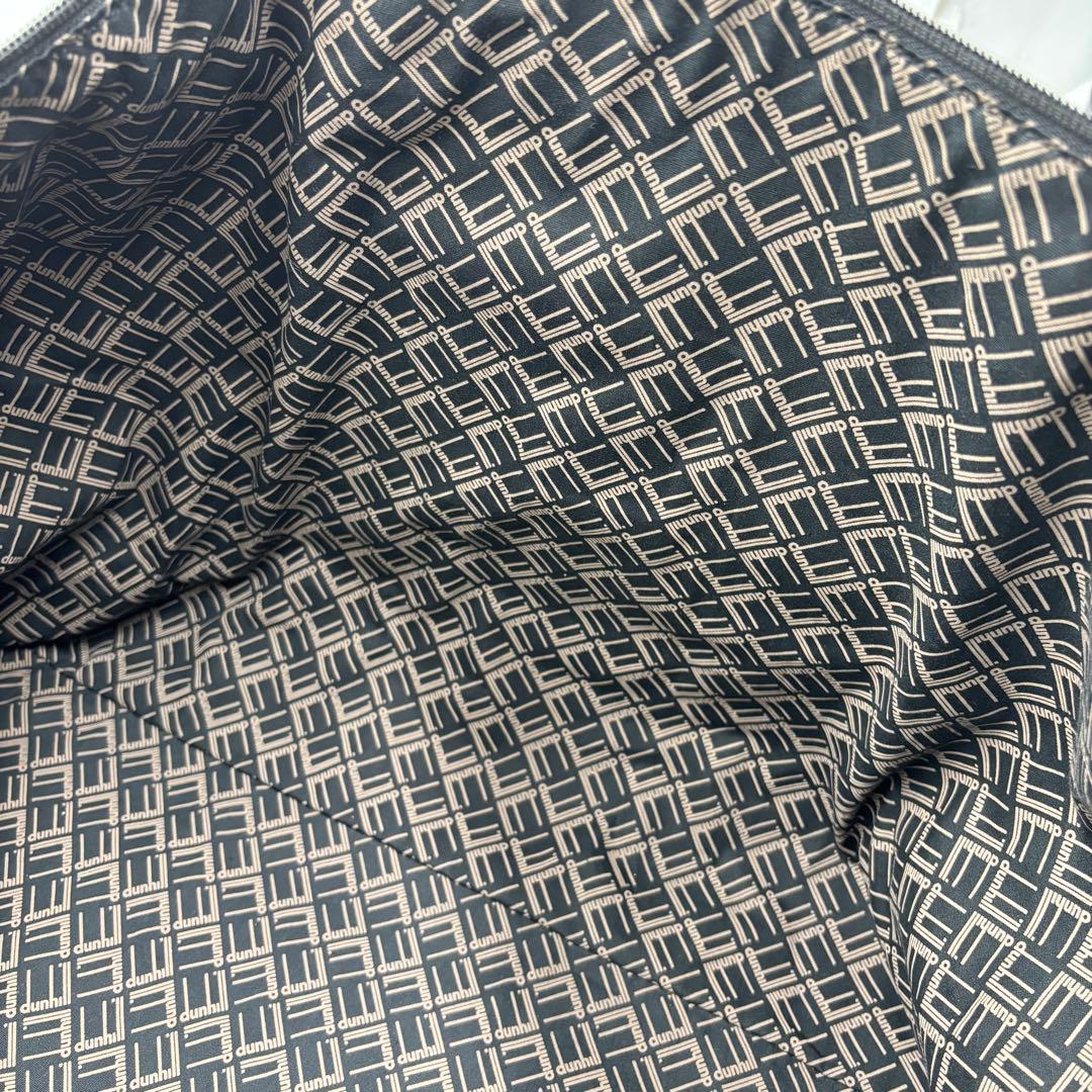 dunhill ダンヒル 2way レザー ボストンバッグ ショルダーバッグ 黒