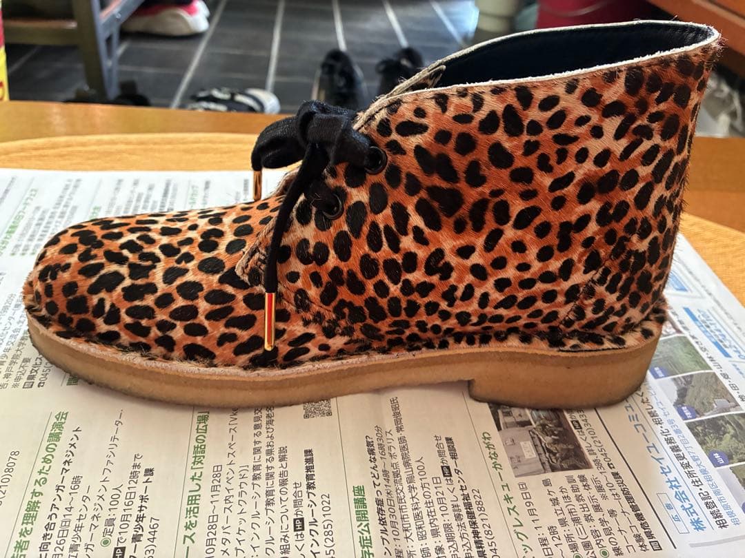 CLARKS ヒョウ柄ローファー　箱あり