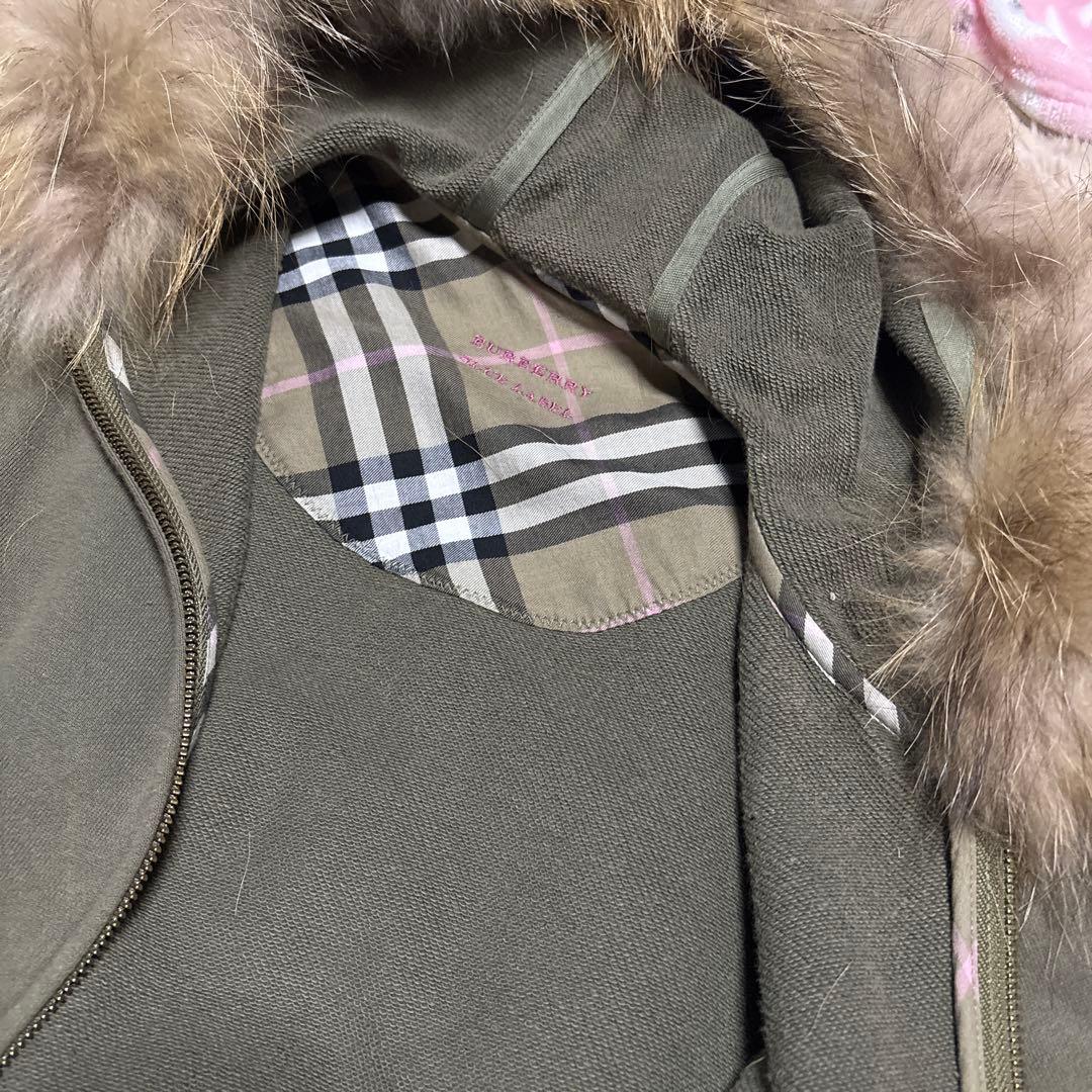 d*3様 Burberry フード付きパーカー オリーブ