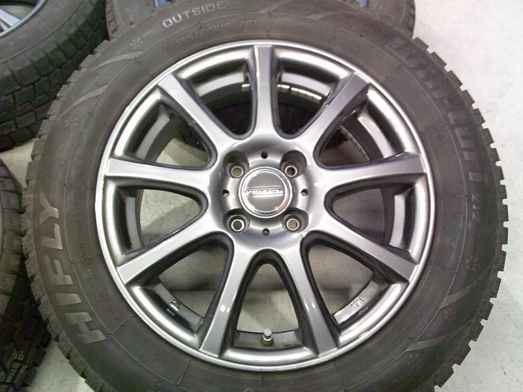 送料込☆中古スタッドレスセット☆185/65R15☆アクア・ノート・デミオ等