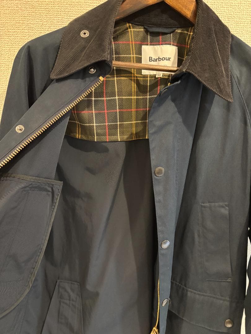 Barbour×BEAMSF 別注 CLASSIC BEDALE ピーチスキン