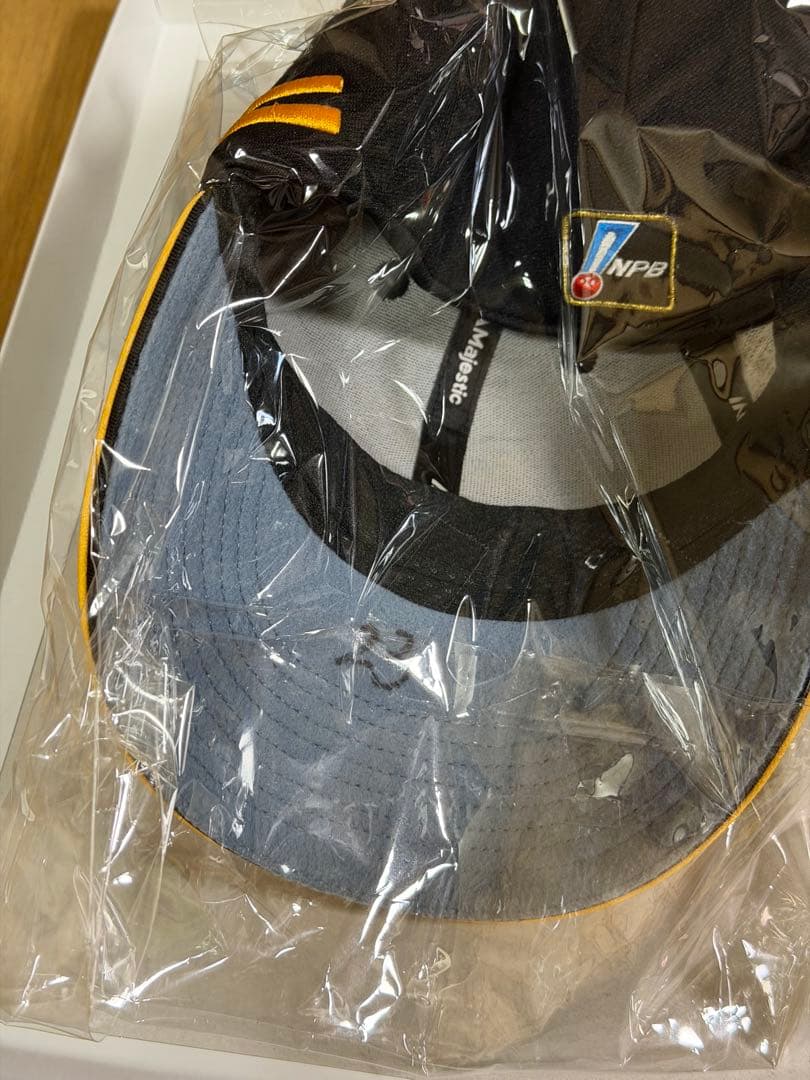 周東佑京選手　福岡ソフトバンクホークス 直筆サイン入り実使用 キャップ