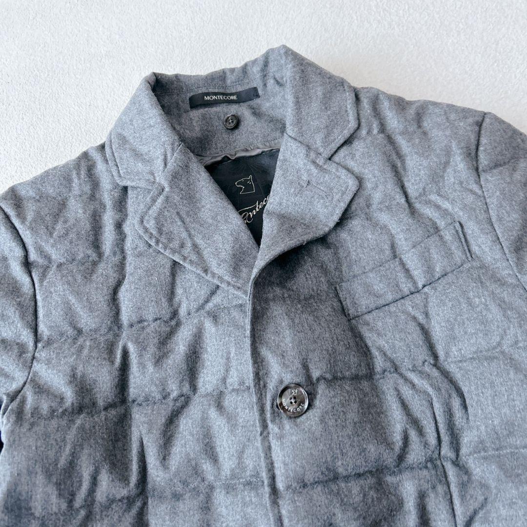 Montecore ダウンジャケット テーラード カノニコ ウール グレー46
