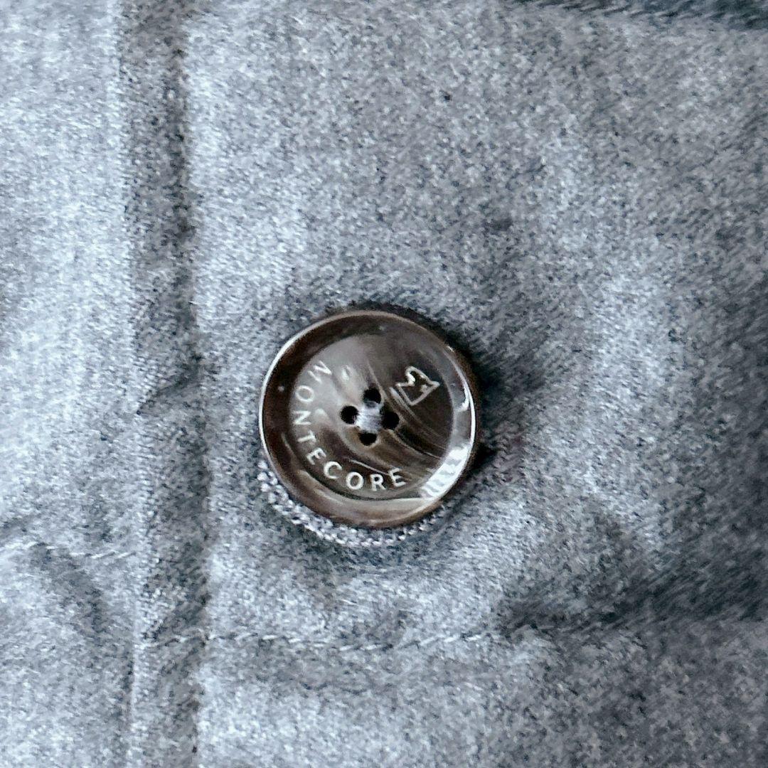 Montecore ダウンジャケット テーラード カノニコ ウール グレー46