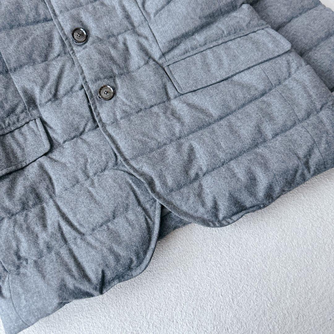 Montecore ダウンジャケット テーラード カノニコ ウール グレー46