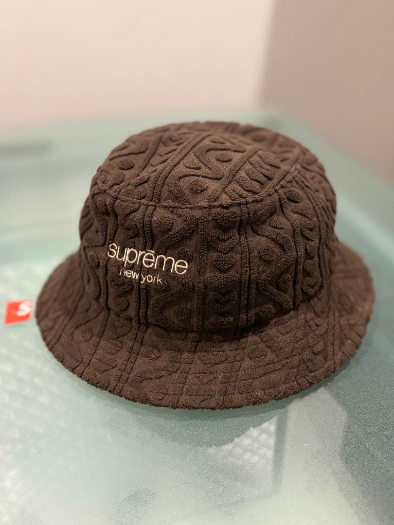 supreme バケットハット ブラウン