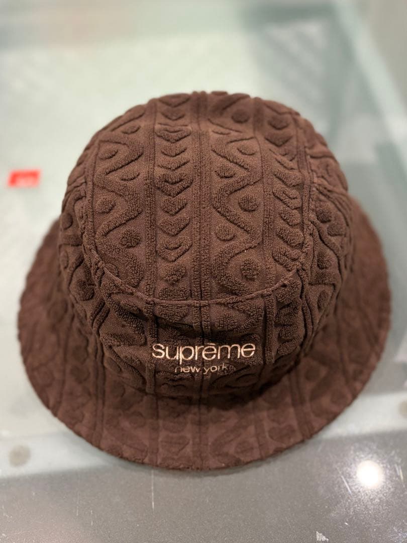 supreme バケットハット ブラウン