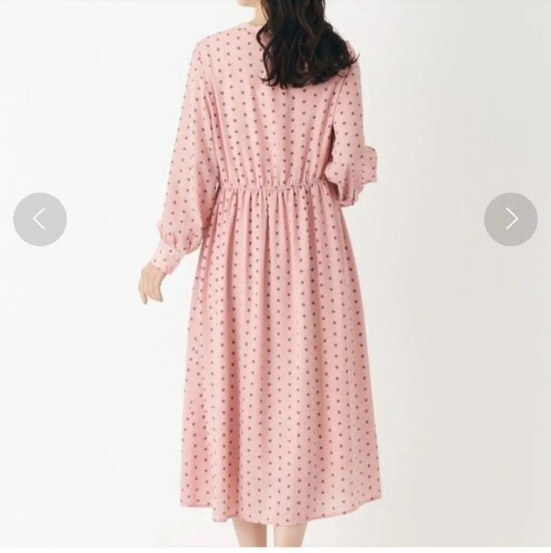 【新品未使用✨洗える】ローラアシュレイ　ロングワンピース（38）ピンク